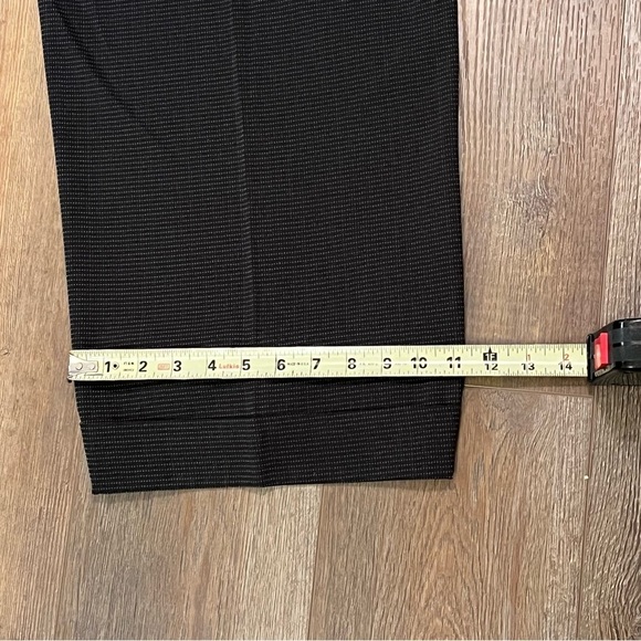 Vtg AVENUE Size 22 Polka Dot Black Stretch Cuffed Dress Pants‎ Career Wide Leg - Picture 13 of 16